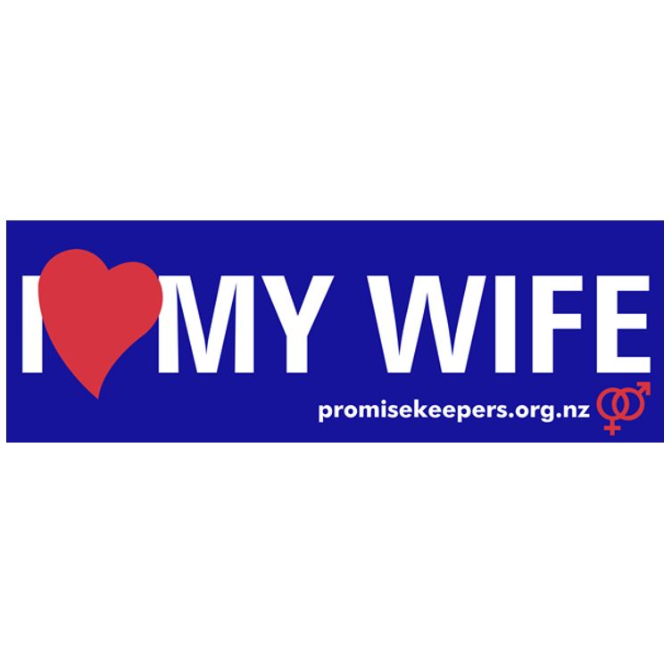 I Love My Wife Bumper Sticker Promise Keepers