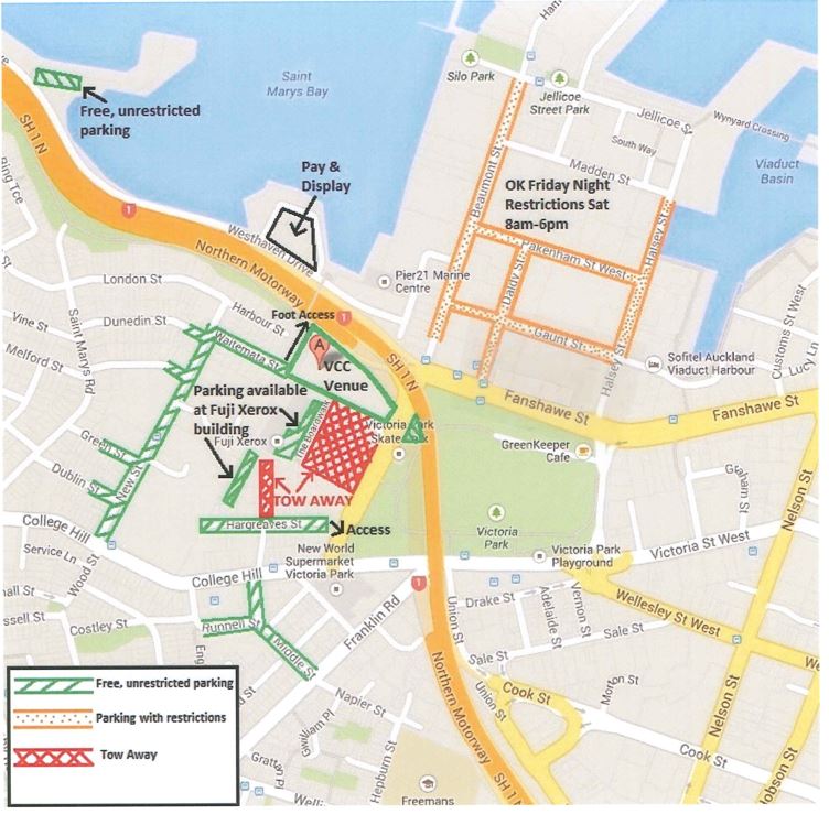 Auckland parking options Promise Keepers